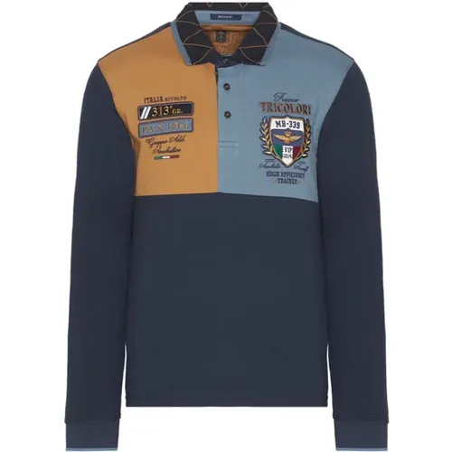 Clic Polo Shirt , male, Sizes: L - aeronautica militare - Modalova