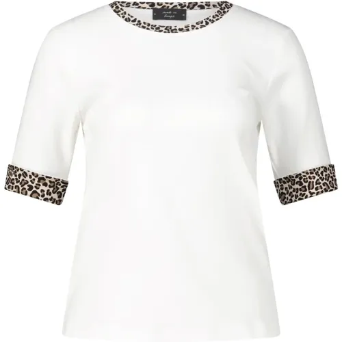 Leopard Print T-Shirt , Damen, Größe: 2XL - Marc Cain - Modalova