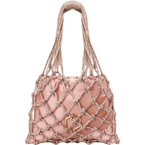 Carrie Mini Tasche - Ikonisches Design mit Kristallfaden , Damen, Größe: ONE Size - Hibourama - Modalova
