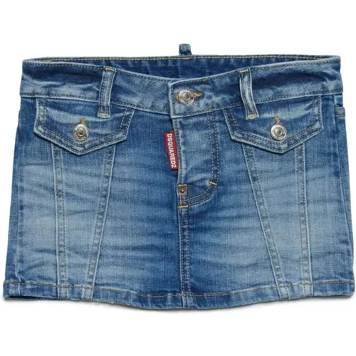 Denim Blauer Rock Dsquared2 - Dsquared2 - Modalova