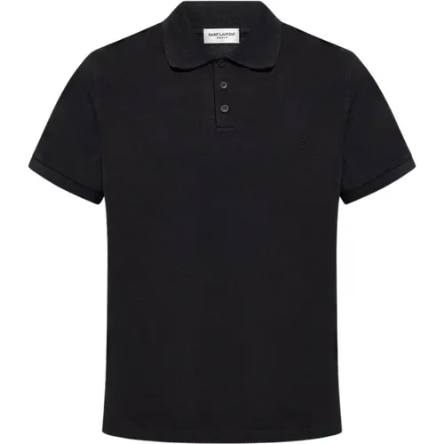 Poloshirt mit Logo , Herren, Größe: 2XL - Saint Laurent - Modalova