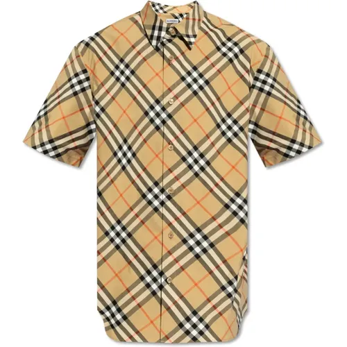 Checked shirt , male, Sizes: M, 2XL, L, XL - Burberry - Modalova