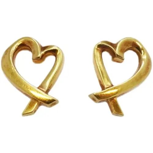 Pre-owned Gold earrings , female, Sizes: ONE SIZE - Tiffany & Co. Pre-owned - Modalova