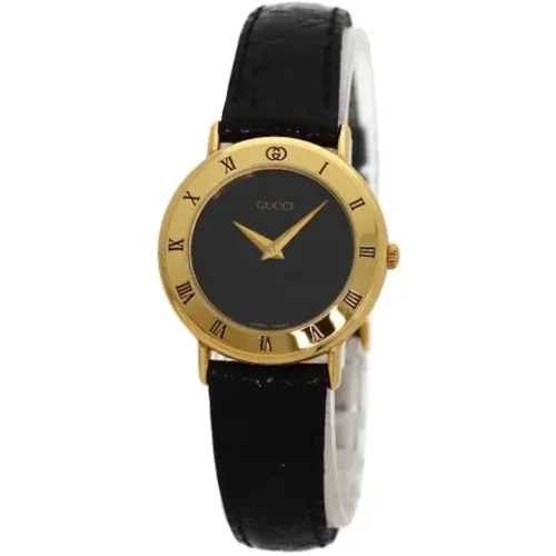 Pre-owned Leather watches , female, Sizes: ONE SIZE - Gucci Vintage - Modalova