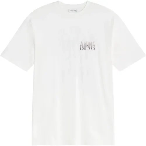 Bedrucktes T-Shirt , Damen, Größe: L - Anine Bing - Modalova