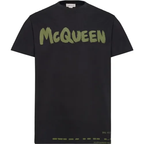 Grafikdruck T-Shirt , Herren, Größe: 2XL - alexander mcqueen - Modalova