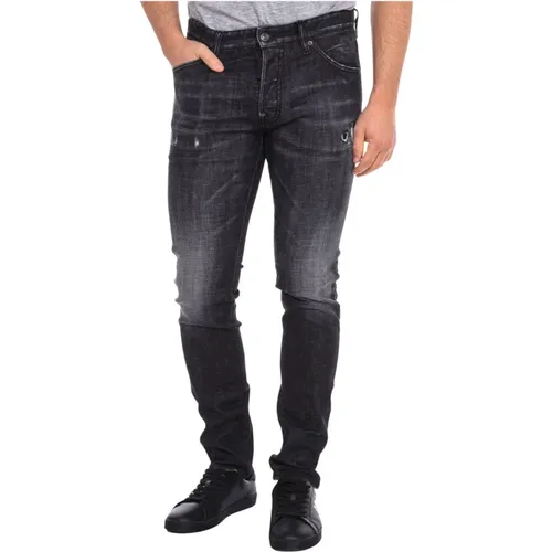 Straight Cut Long Pants , male, Sizes: M - Dsquared2 - Modalova