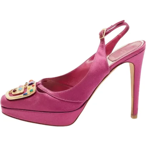 Pre-owned Satin heels , female, Sizes: 3 UK - Dior Vintage - Modalova
