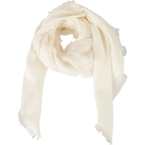 Scarf with Logo Motif , female, Sizes: ONE SIZE - Max Mara - Modalova