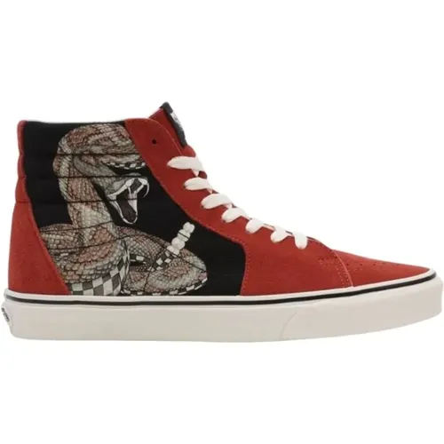 High-Top Snake Print Sneakers , male, Sizes: 6 UK, 7 UK - Vans - Modalova