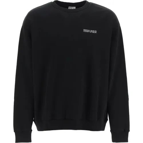 Logo Sweatshirt mit Rippbündchen - Marcelo Burlon - Modalova