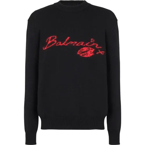 Wool Ki jumper , male, Sizes: M, L - Balmain - Modalova