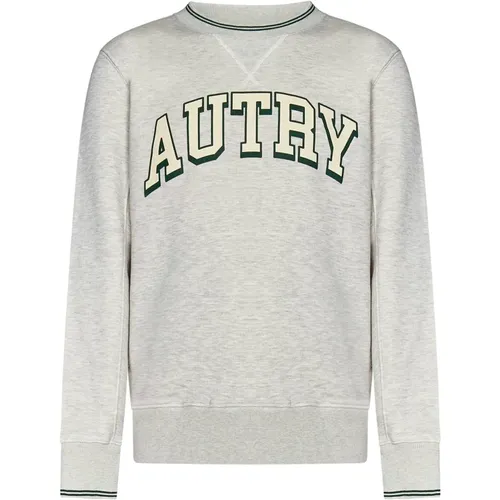 Grauer Logo-Print-Sweatshirt Aw24 - Autry - Modalova