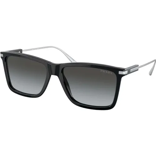 Grey Shaded Sunglasses , male, Sizes: 58 MM - Prada - Modalova