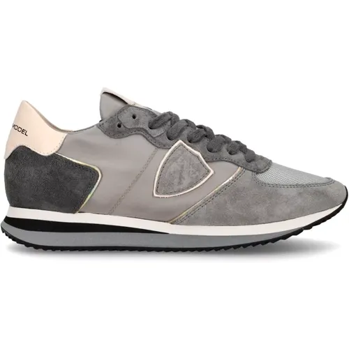 Glamouröse Gold Trpx Sneakers , Damen, Größe: 40 EU - Philippe Model - Modalova