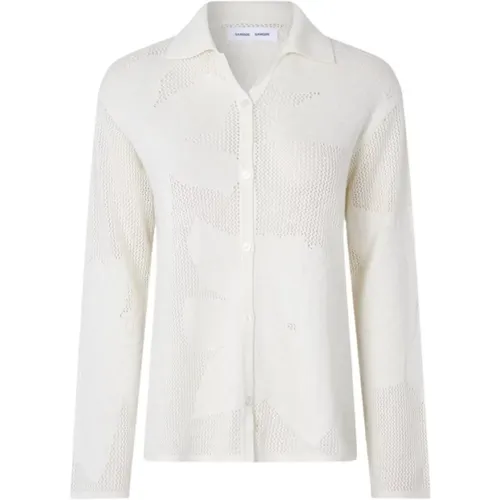 Floral Jacquard Shirt , female, Sizes: S, M - Samsøe Samsøe - Modalova