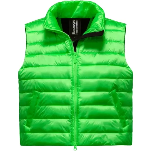 Comfy Padded Vest with Synthetic Filling and High Collar , female, Sizes: M, XL, XS, S - BomBoogie - Modalova