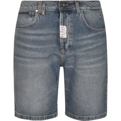 Denim Shorts , male, Sizes: W31, W33, W32 - Philipp Plein - Modalova