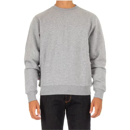 Grey Cotton Logo Sweater , male, Sizes: S, L, 2XL - Autry - Modalova