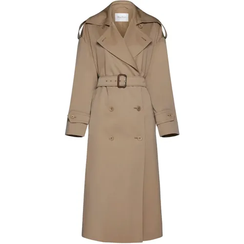 Salpa Trench Coat Sand , female, Sizes: S - Max Mara - Modalova