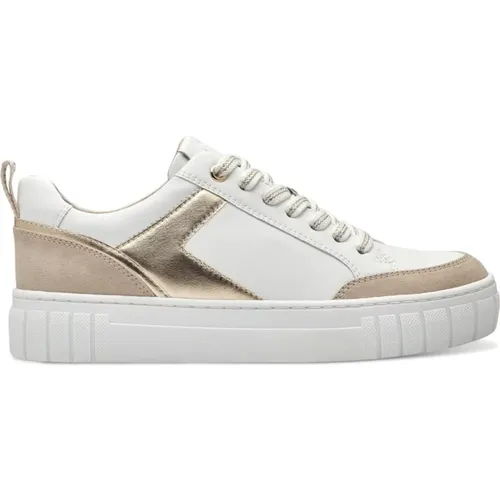 Weiße Dune Sneakers für Frauen , Damen, Größe: 41 EU - marco tozzi - Modalova