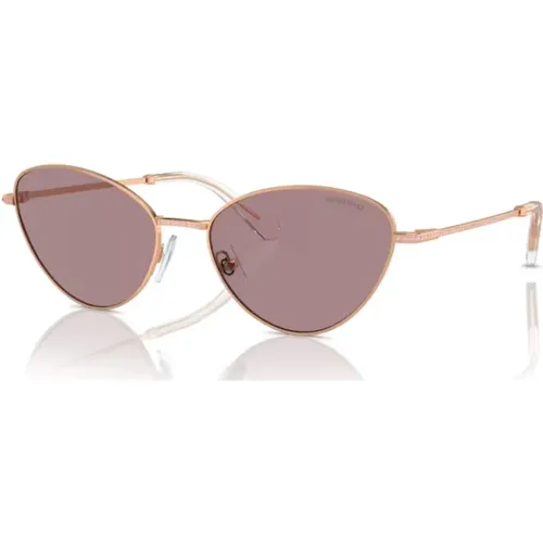 Rose Gold Sonnenbrille , Damen, Größe: 58 MM - Swarovski - Modalova