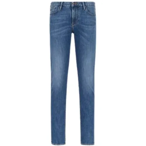 Slim Fit 5 Pocket Denim Jeans - Emporio Armani - Modalova