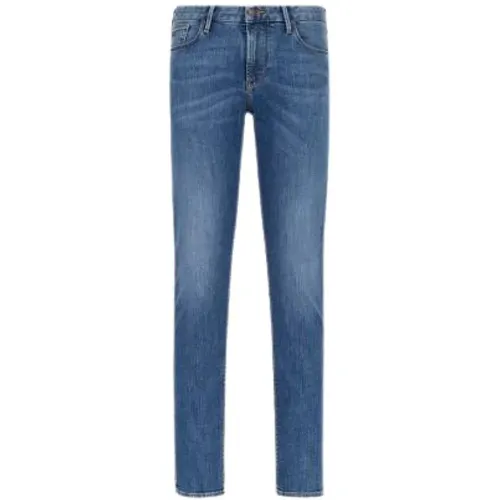 Slim Fit 5 Pocket Denim Jeans , male, Sizes: W36, W31, W33, W32, W34, W30, W38, W40 - Emporio Armani - Modalova