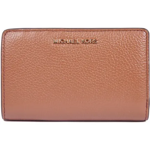 Stylish Leather Wallet with Gold Logo , female, Sizes: ONE SIZE - Michael Kors - Modalova