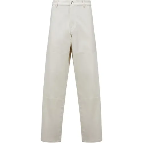 Off Baumwoll-Canvas Hose , Herren, Größe: L - Moncler - Modalova