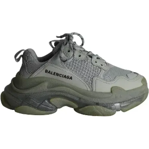 Pre-owned Leather sneakers , female, Sizes: 3 UK - Balenciaga Vintage - Modalova