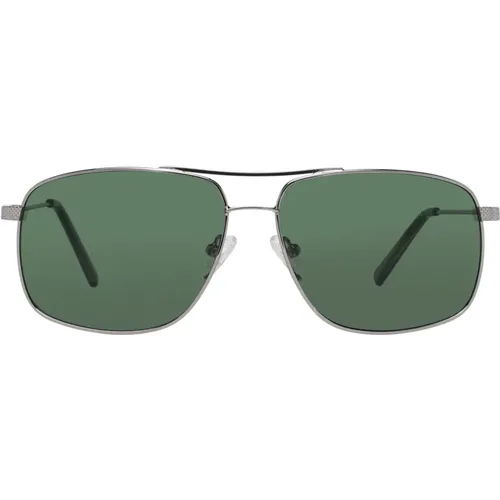 Stilvolle Silberne Trapez Sonnenbrille , Herren, Größe: ONE Size - Guess - Modalova
