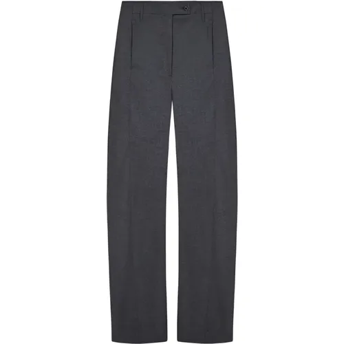 Grey Trousers Aw24 Women's Clothing , female, Sizes: L - Remain Birger Christensen - Modalova