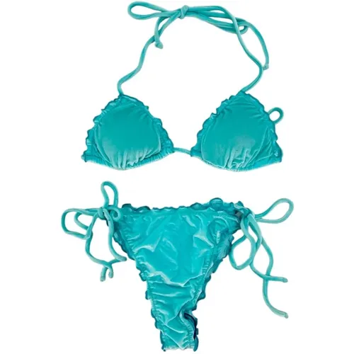 Velvet Triangle Bikini Sea Clothing , female, Sizes: M, L - MC2 Saint Barth - Modalova