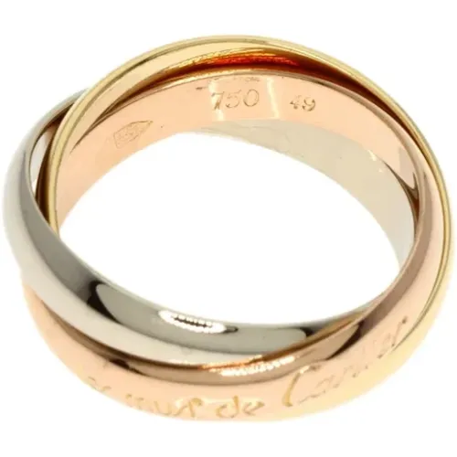 Pre-owned Gold rings , female, Sizes: ONE SIZE - Cartier Vintage - Modalova