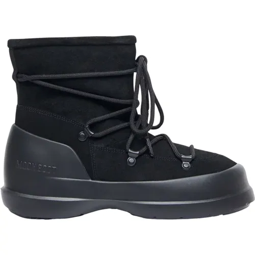 Wildleder Schnürstiefel , Damen, Größe: 36 EU - moon boot - Modalova