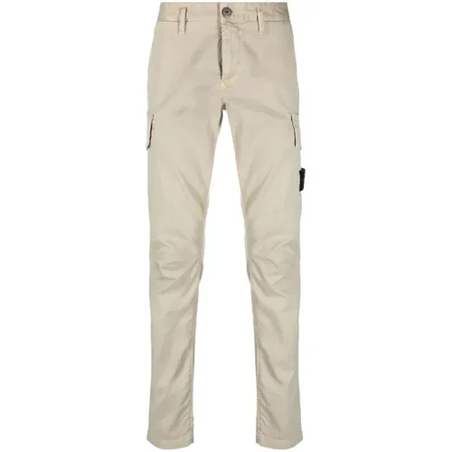 Elastische Baumwoll-Cargohose - Stone Island - Modalova