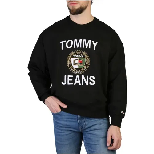 Herren Baumwoll-Sweatshirt mit Applikationen , Herren, Größe: XS - Tommy Hilfiger - Modalova