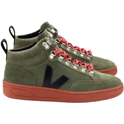 Olive Black-Rust Roraima Wildlederschuhe , Herren, Größe: 36 EU - Veja - Modalova