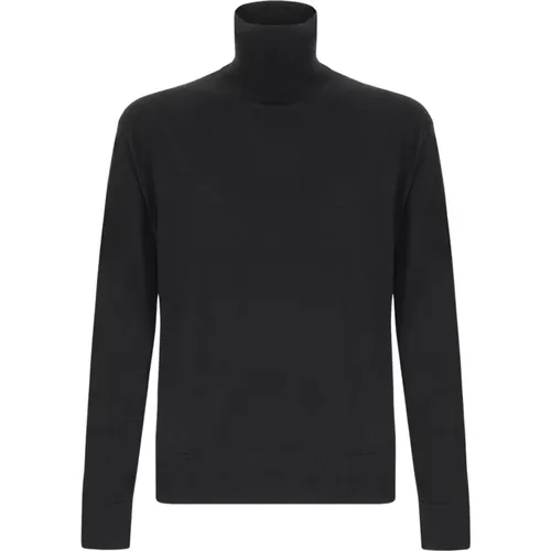 Wool Cashmere Blend Turtleneck Sweater , male, Sizes: XL, M, S, L, 2XL - Laneus - Modalova