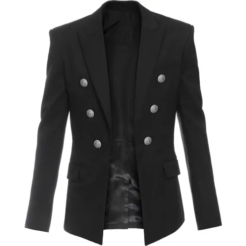 Schwarze Jacken Stilvolle Kollektion - Balmain - Modalova