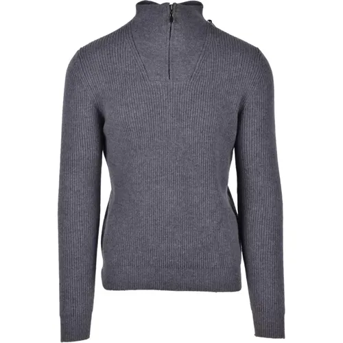 Wolle Kaschmir Strickpullover , Herren, Größe: M - Alpha Studio - Modalova