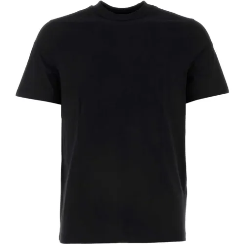 Klassisches Schwarzes Baumwoll-T-Shirt , Herren, Größe: L - Jil Sander - Modalova