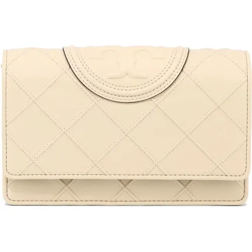 Soft Wallet Mit Kette , Damen, Größe: ONE Size - TORY BURCH - Modalova