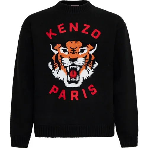 Schwarze Pullover für Männer , Herren, Größe: S - Kenzo - Modalova