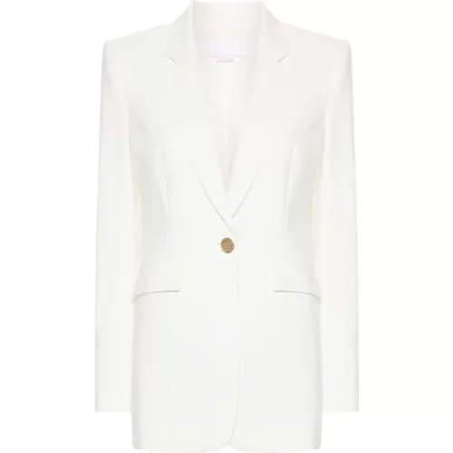 Cady Texture Jacket with Notched Lapels , female, Sizes: M, XS, S - Genny - Modalova