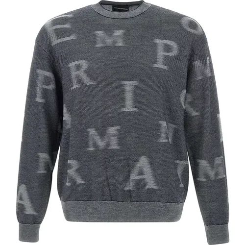 Herren Logo Lettering Pullover - Emporio Armani - Modalova