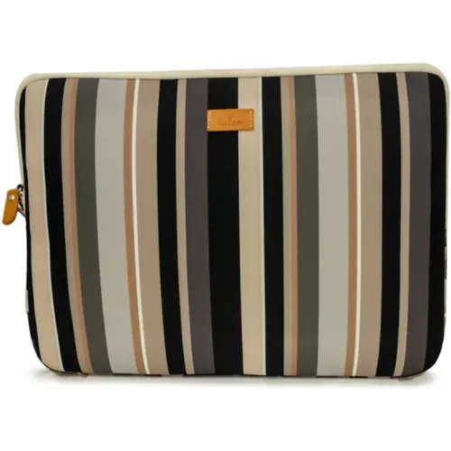 Striped Multicolor Laptop Bag , male, Sizes: ONE SIZE - Gallo - Modalova