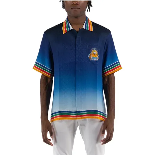 Kubanisches Kragenhemd , Herren, Größe: XL - Casablanca - Modalova