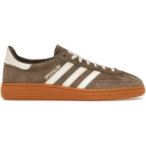 Handball Spezial Earth Strata Gum Shoes , male, Sizes: 6 2/3 UK, 5 1/3 UK, 4 2/3 UK, 4 UK, 6 UK - Adidas - Modalova